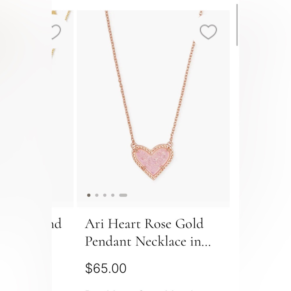 Rose gold heart pendant from Kendra Scott!